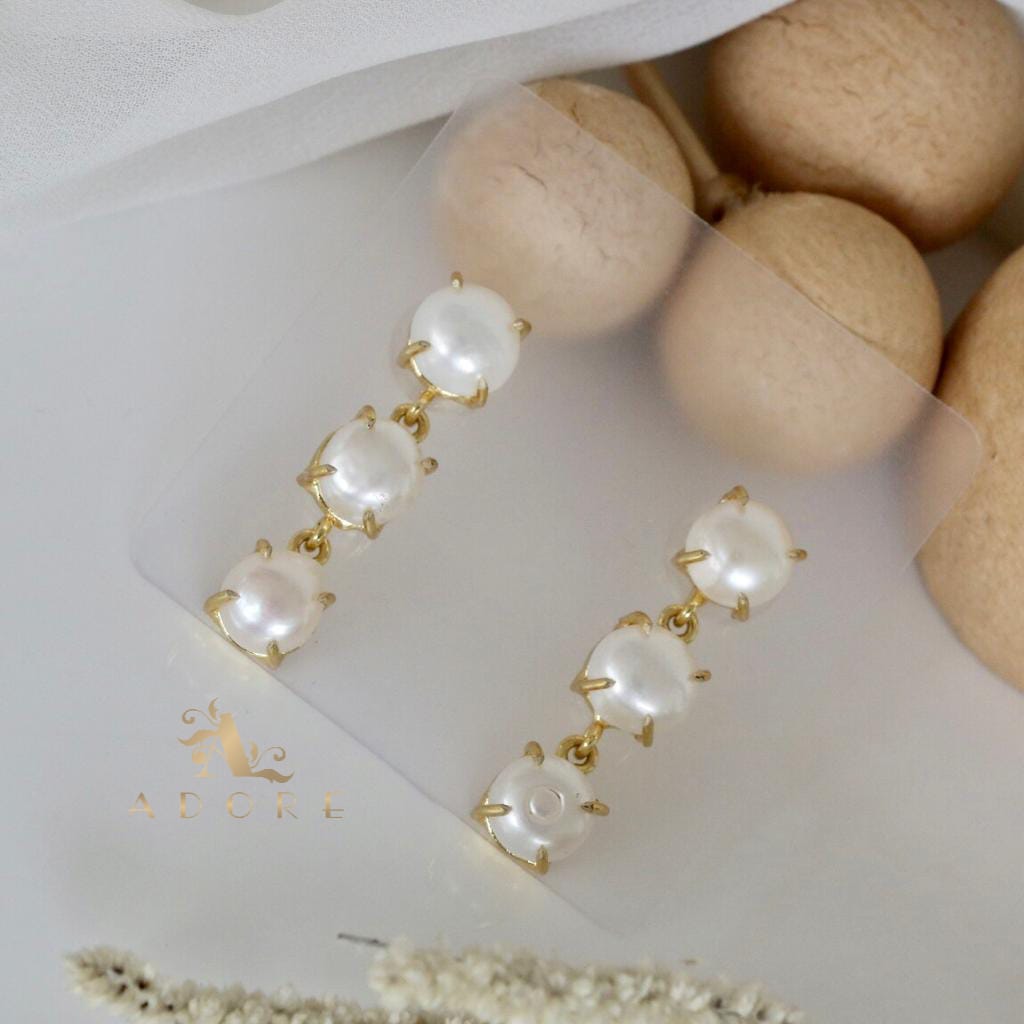 Long Dangle Earrings For Women Fashion Korean Full Crystal Pearl Tassel Drop  Earring Jewelry Details